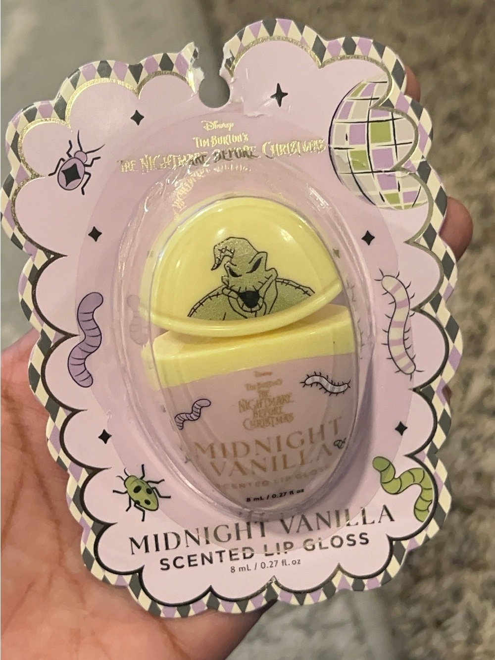 Disney Midnight Vanilla Yellow & Lavender Scented Lip Gloss
